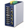 Planet IGS-6325-16T4S priemyselný L3 switch, 16x1Gb, 4x2.5Gb SFP, 9-48VDC, -40 ~ 75 ° C, IP30, fanless