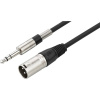 Monacor MEL-102/SW XLR kábel [1x XLR zástrčka - 1x jack zástrčka 6,3 mm (stereo)] 1 m čierna; 0066670