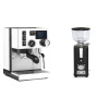Rancilio Silvia BC PID, white + ECM S-Automatik 64, anthracite