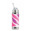 Pura Nerezová fľaša so slamkou 325ml Varianta: Pink/white