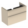 GEBERIT SMYLE SQUARE 88,4 x 47 x 61,7cm skrinka pod umývadlo so zásuvkami, piesková lesklá, 500.354.JL.1