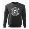 DRAGOWA pánska mikina Molon Labe, sivá 300g/m2 - XXL