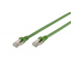 DIGITUS patch kábel Cat6A, S/FTP (PiMF), PUR (TPU) - 1m, zelený