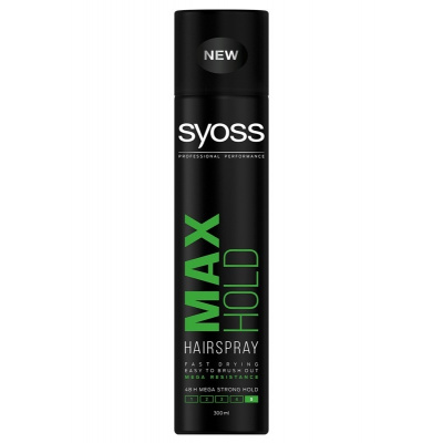 SYOSS Professional MAX HOLD Hairspray lak pre megasilnú fixáciu vlasov 300ml