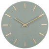 KARLSSON Dizajnové nástenné hodiny 5821DG jungle green Karlsson 30cm