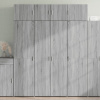 Úzká úložná šedá sonoma 80x42,5x225 cm kompozitní dřevo Šedá 3281355