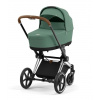 Cybex Priam Set Leaf Green Comfort Podvozok: Chrome/Brown