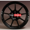 OZ CHALLENGE HLT 9.5x18 5x120 ET33 MATT BLACK WHITE LETTERING