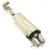Športový tlmič výfuku (nerez) - s certifikátom ECE (971412)