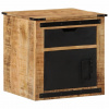 vidaXL Nočný stolík 45x40x45 cm, mangový masív - Hnedá - 41388-182924