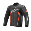 KOŽENÁ BUNDA ALPINESTARS FASTER V2 BLACK/FLUO RED 52