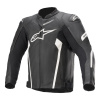 KOŽENÁ BUNDA ALPINESTARS FASTER V2 BLACK/WHITE 52