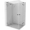 Mexen Lunar L Duo výklopný sprchový kút 80 x 70 cm, 8mm číre sklo, grafitový profil, 834L-080L-070P-95-00