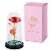 Večná Ruža v skle Červená Flower Box Rose LED
