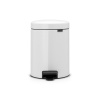 Brabantia Pedálový odpadkový kôš Brabantia NEW ICON 5l biely