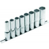 Madalbal Kľúče nástrčné predĺžené MultiLock Cr-V, 1/2'' 10-22mm