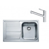 Franke Sety - Set N87, drez LLX 611/7 z nehrdzavejúcej ocele a batéria FC 3055.031, nerezová/chróm 101.0650.598
