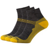 Ponožky Zulu Merino Lite 3 pack Veľkosť ponožiek: 39-42 / Farba: sivá/žltá