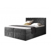 Wilsondo Čalúnená boxspring posteľ Paros Lux s vrchným matracom - tmavosivá Kronos Rozmer: 160x200