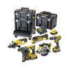 DeWalt DCK654P3T 18V sada DCD796 + DCF887 + DCS391 + DCS355 +DCH273 + DCG412, 3 x 5,0 Ah, kufr