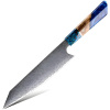 IZMAEL Damaškový kuchynský nôž Saltama Kiritsuke/Modrá 20 cm