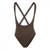 adidas Train Icons 3-Stripe Leotard Womens Brown 14 (L)