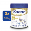 3x SUNAR Premium 4 Mlieko dojčenské 700 g