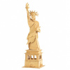 3D dřevěné puzzle Woodcraft Socha svobody - hnědé