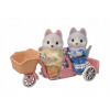 Sylvanian family Tandemový bicykel pre Husky súrodencov