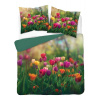 Detexpol obliečky mikrovlákno 3D Tulipány micro francúzske 200x220 cm + 2x 70x80 cm