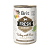 Konzerva pre psov Brit Fresh Turkey with Peas 400 g