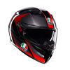 AGV K3 E2206 MPLK STRIGA BLACK/GREY/RED vel. S