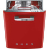 SMEG 51's Retro Style vstavaná umývačka riadu STFABRD3 červená