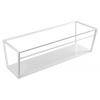SKA konzola pod umývadlo/pod dosku 1200x400x460mm, biela mat, s bielou MDF policou