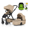 PETITEMARS PETITE&MARS Kočík kombinovaný ICON 2v1 Mocha Beige LITE AIR + KIDDY Evoluna i-size 2 + základňa