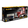 Sada akrylových farieb Italeri - International Trucks & Trailers 6x20ml