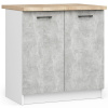 Ak furniture Kuchynská skrinka Olivie S 80 cm 2D biela/betón/dub sonoma