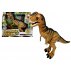 LEAN TOYS Interaktívny dinosaurus na batérie - hnedý