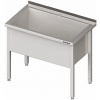 Stůl s jednokomorovou mycí vanou 800x600x850 mm | STALGAST, 981346080 inox