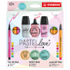 STABILO Súprava Pastellove 18 ks sada linery prémiové vláknové fixy a zvýrazňovače