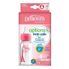 DR.BROWN'S Fľaša antikolik Options+ úzka 2x120 ml plast, ružová