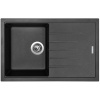 Sinks Sinks Best 780 Čierna - Metalblack drez granitový s odkvapom + sifón
