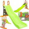 Šmýkačka na montáž, vodná, voľne stojaca Mochtoys 205 cm do 50 kg (Záhradná šmykľavka s lezeckou stenou a vodnou sprchou XXL 2m)