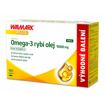 Walmark Omega 3 rybí olej FORTE 180 kapsúl