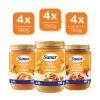 Sunar Príkrm mäsovo-zeleninový mix príchutí 6m+, 12x190g