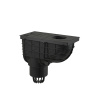 Alca Univerzálny lapač strešných splavenín 300×155/110 mm priamy, čierna