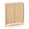 Interier Říčany Policová skriňa ALFA ROOT, posuvné dvere, 2 police, 100x45x121,5cm, dub