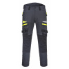 PORTWEST DX4 WORK DX449 / Strečové pracovné nohavice, reflexná páska - metal grey UK 40/EU 56