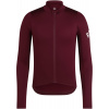 Pánsky cyklistický dres Rapha Men's Pro Team Long Sleeve Midweight Jersey - port / white XXL