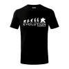 Evolúcia Hockey brankár - Tričko detské bavlnené - 122 cm/6 rokov ( Čierna )